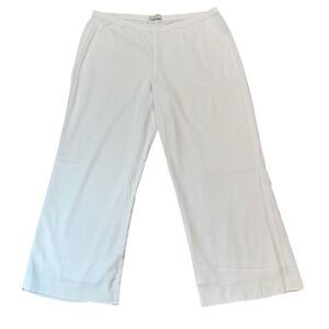 NEW Abercrombie & Fitch Flowy Pants Size XL White Lined Pockets